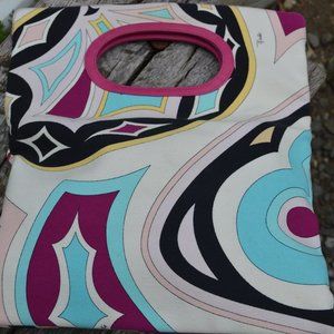 Emilio Pucci Multicolored Clutch Bag with original